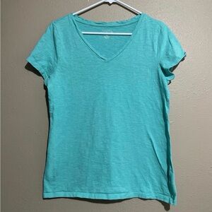 Sonoma Teal V-Neck Short Sleeve T-Shirt Women’s L